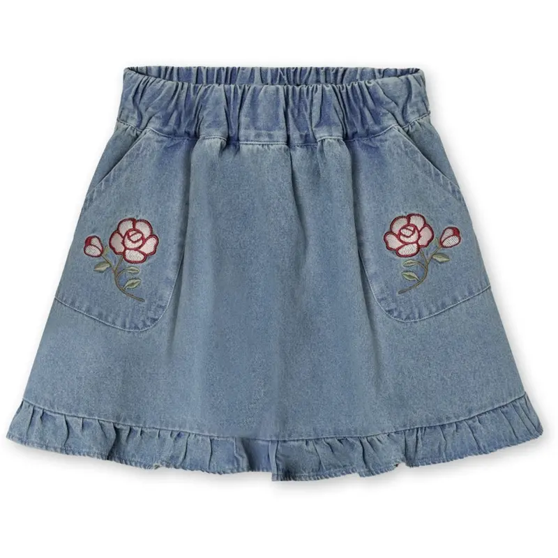 Fliink Medium Denim Blue Don Rose Skirt 1