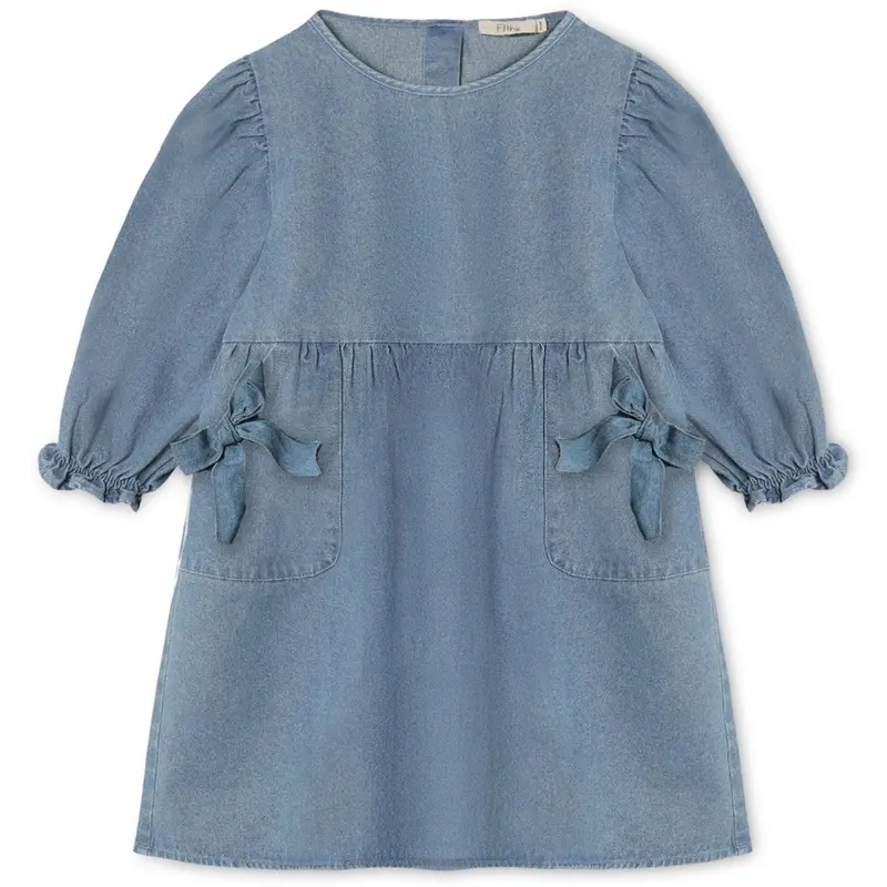 Fliink Medium Denim Blue Donny Ls Dress 1