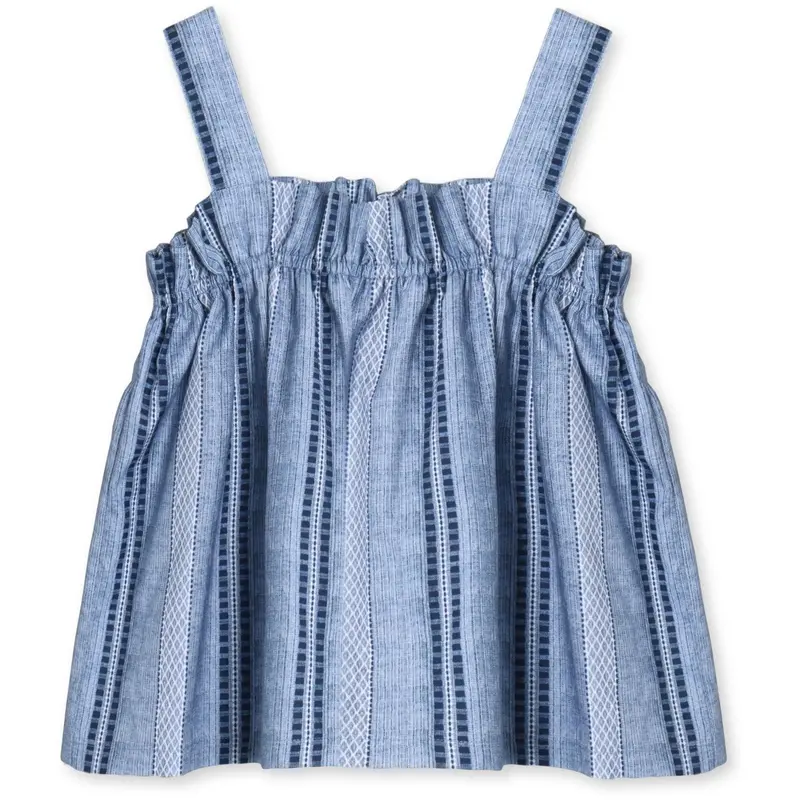 Fliink Navy Amie Ruffle Top 1