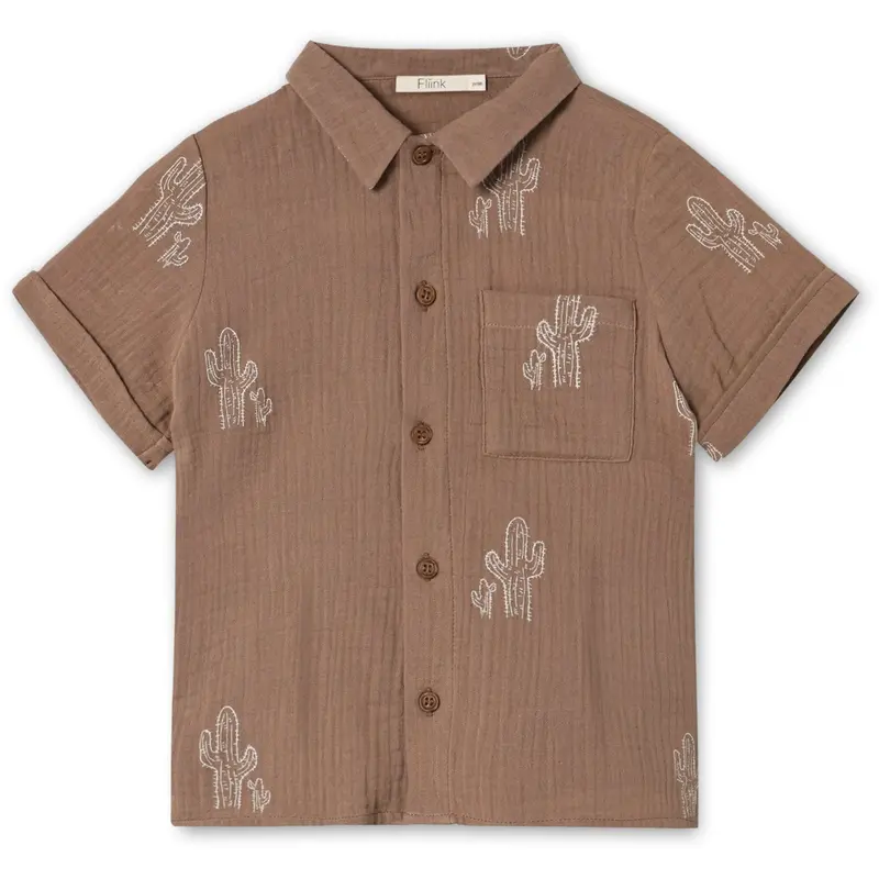 Fliink Pine Bark Cactus Aop Hello Shirt 1