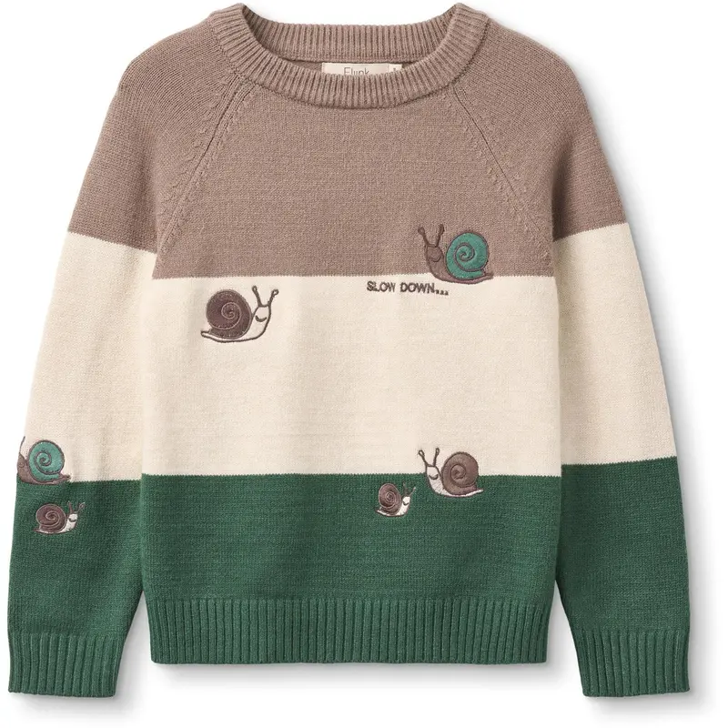 Fliink Pine Bark Stripe Alon Snail Pullover 1