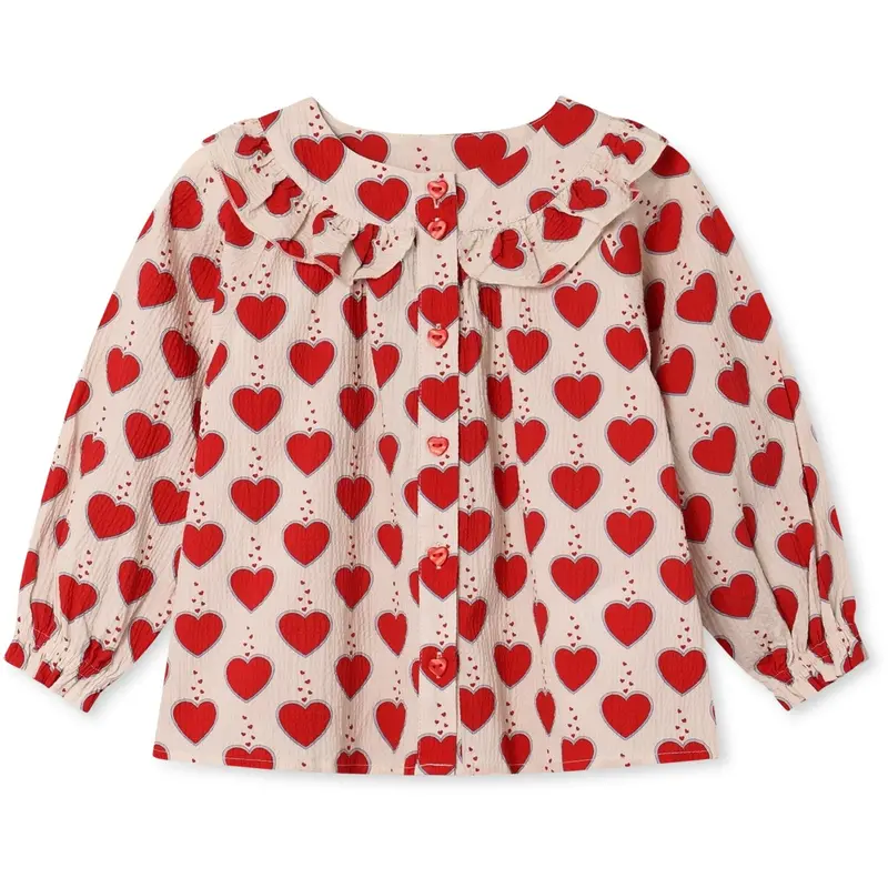 Fliink Sandshell Aop Winter Heart Blouse 1