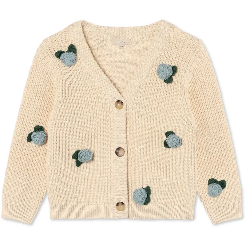 Fliink Sandshell Cool Flower Cardigan 1