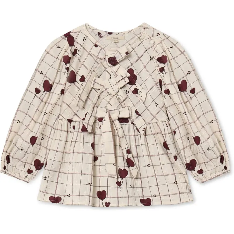 Fliink Sandshell Heart Aop Ilove Blouse 1