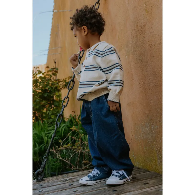 Fliink Sandshell Stripe Benny Ls Polo 5