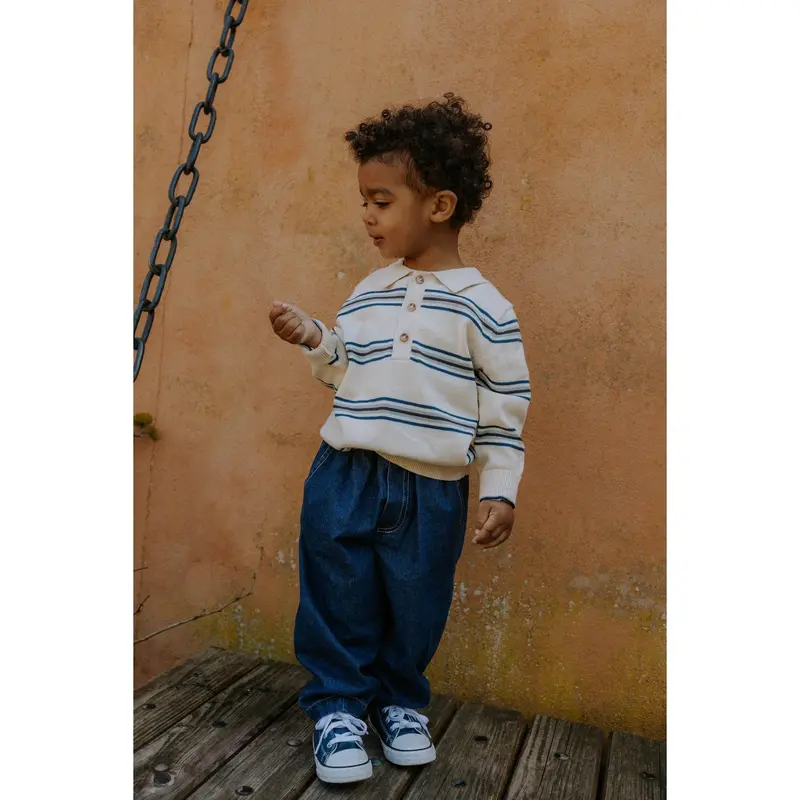 Fliink Sandshell Stripe Benny Ls Polo 6