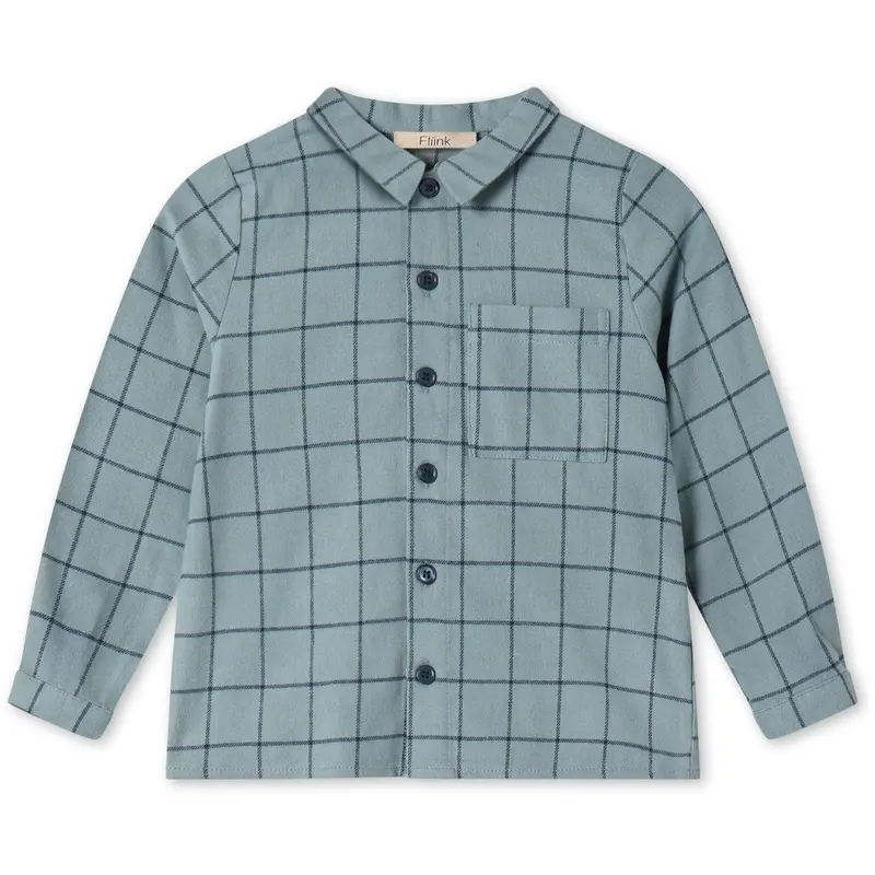Fliink Slate Cody Check Shirt 1