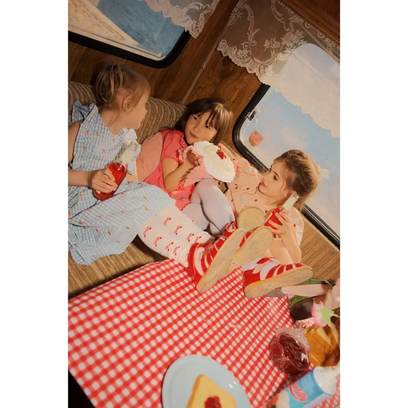 Flöss Berry/Bow Gingham Dolly Bow Dress 3