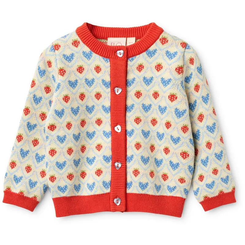 Flöss Berry Heart Mix Lea Cardigan 1