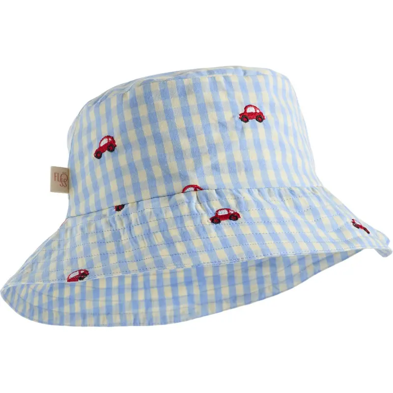 Flöss Blue Gingham Albert Bucket Hat 1