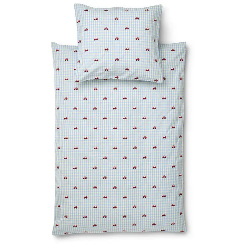 Flöss Blue Gingham Albert Duvet + Pillow 1