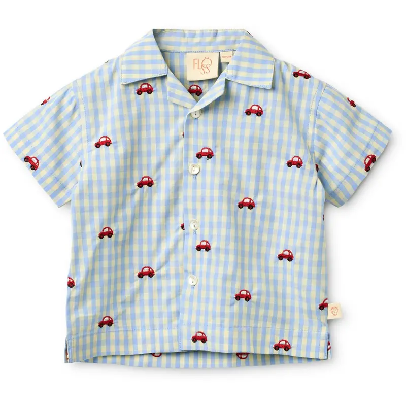 Flöss Blue Gingham Albert Shirt 1