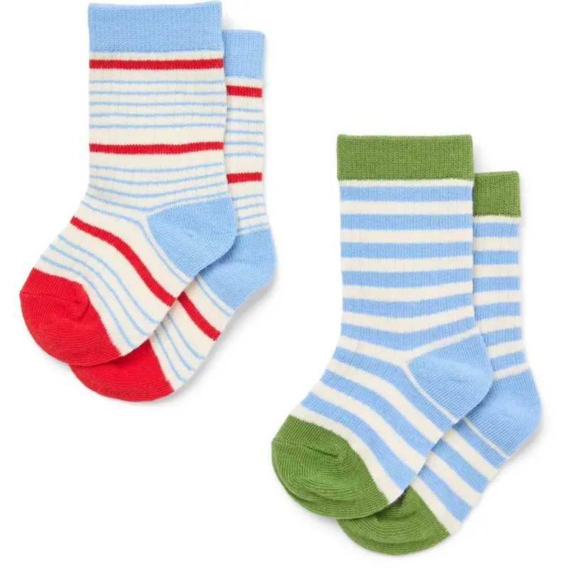 Flöss Blue Stripe Mix 2-Pack Vilde Socks 2-Pack 1