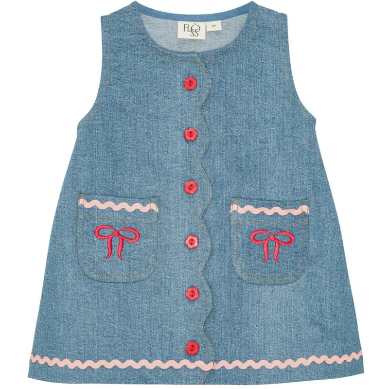 Flöss Mid Blue Rinse Hazel Dress 1