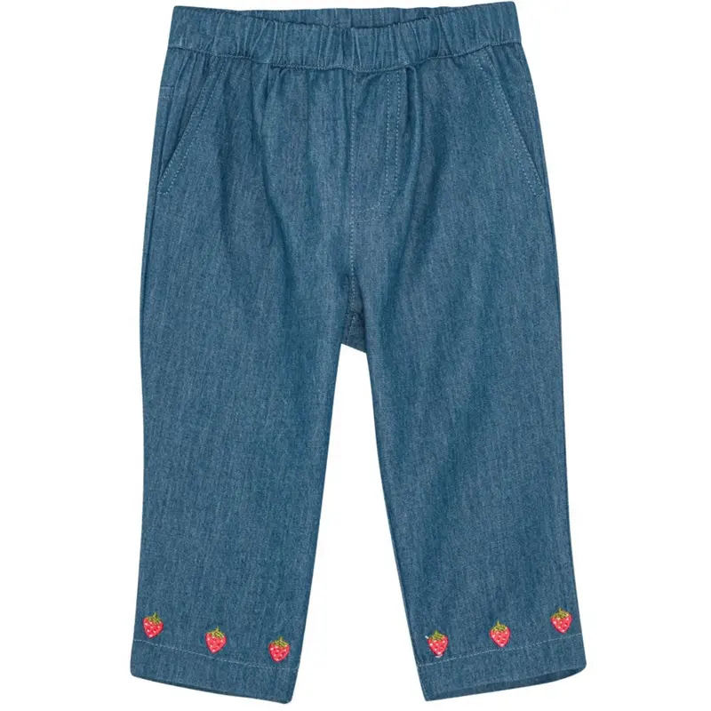 Flöss Mid Blue Strawberry Vilma Pants 1
