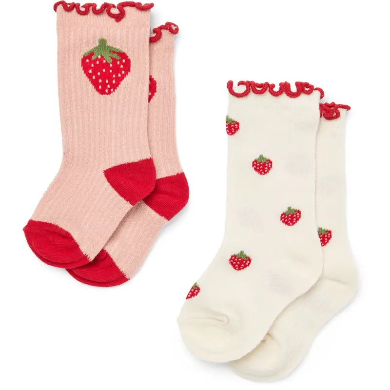 Flöss Pointelle Berry 2-Pack Vigga Socks 2-Pack 1