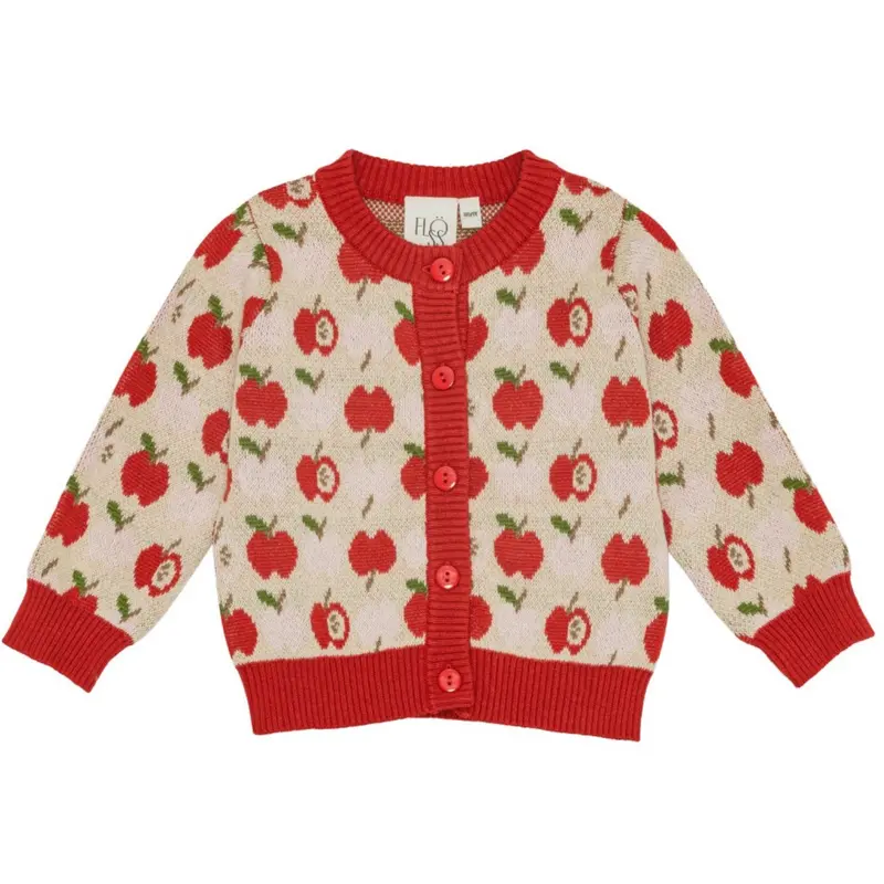 Flöss Red Apple Apple Knit Cardigan 1