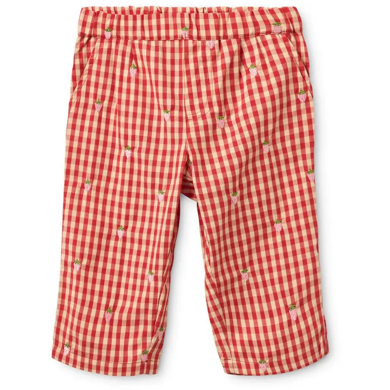 Flöss Red-Pink Berry Gingham Molly Pineberry Pants 1