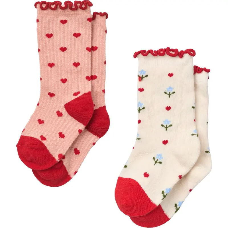 Flöss Violet Heart 2-Pack Vigga Socks 2-Pack 1