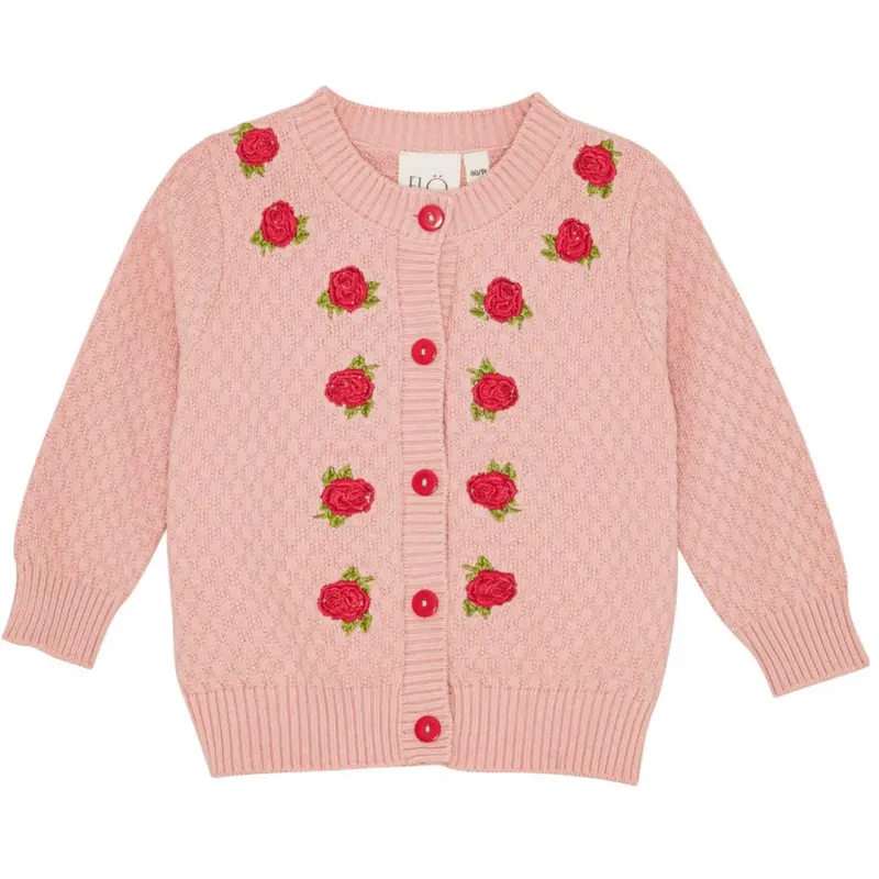 Flöss Warm Pink Aya Cardigan 1