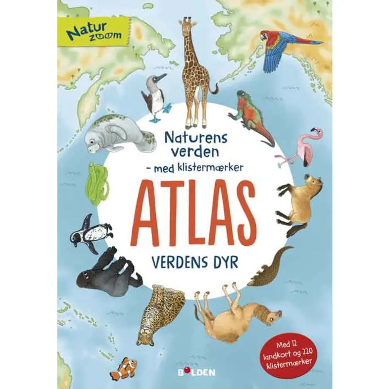Forlaget Bolden Naturens Verden Med Klistermærker Atlas 1