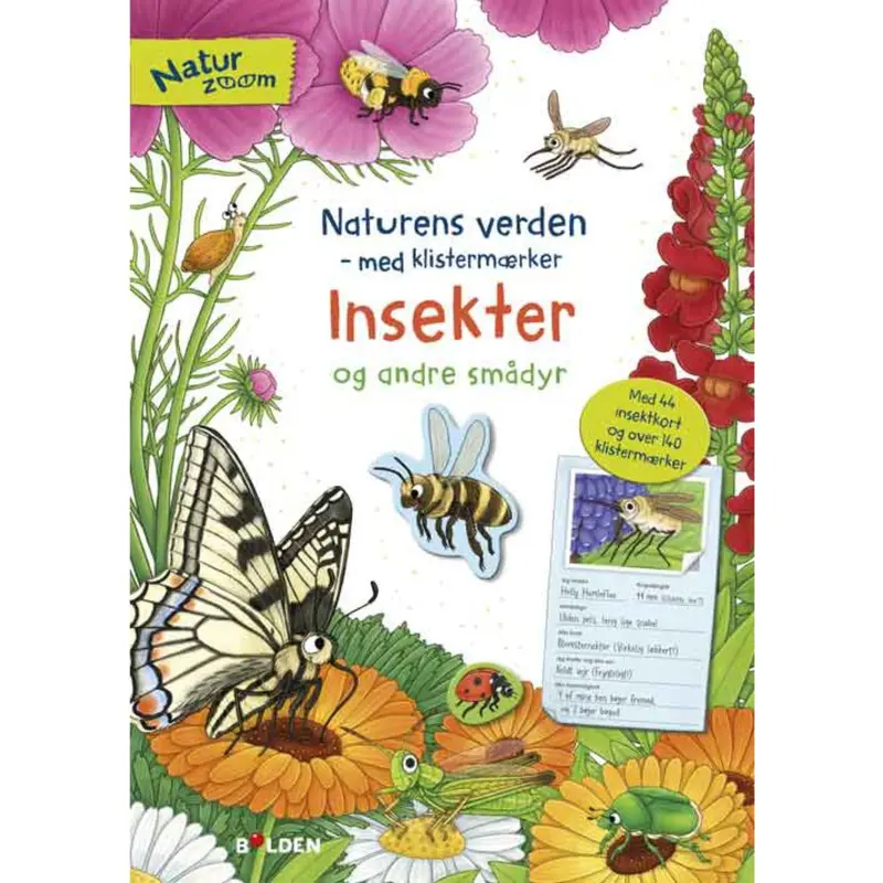 Forlaget Bolden Naturens Verden Med Klistermærker Insekter 1