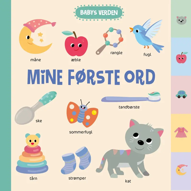 Forlaget Tukan Babys Verden: Mine Første Ord M/Faneblade 1