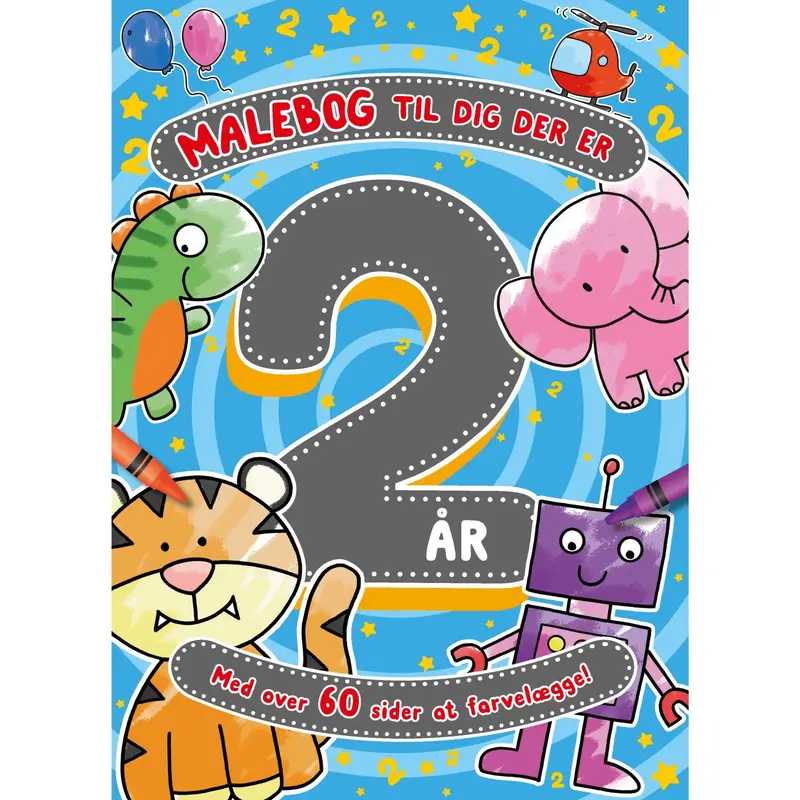 Forlaget Tukan Coloring Book Til Dig Der Er 2 År 1