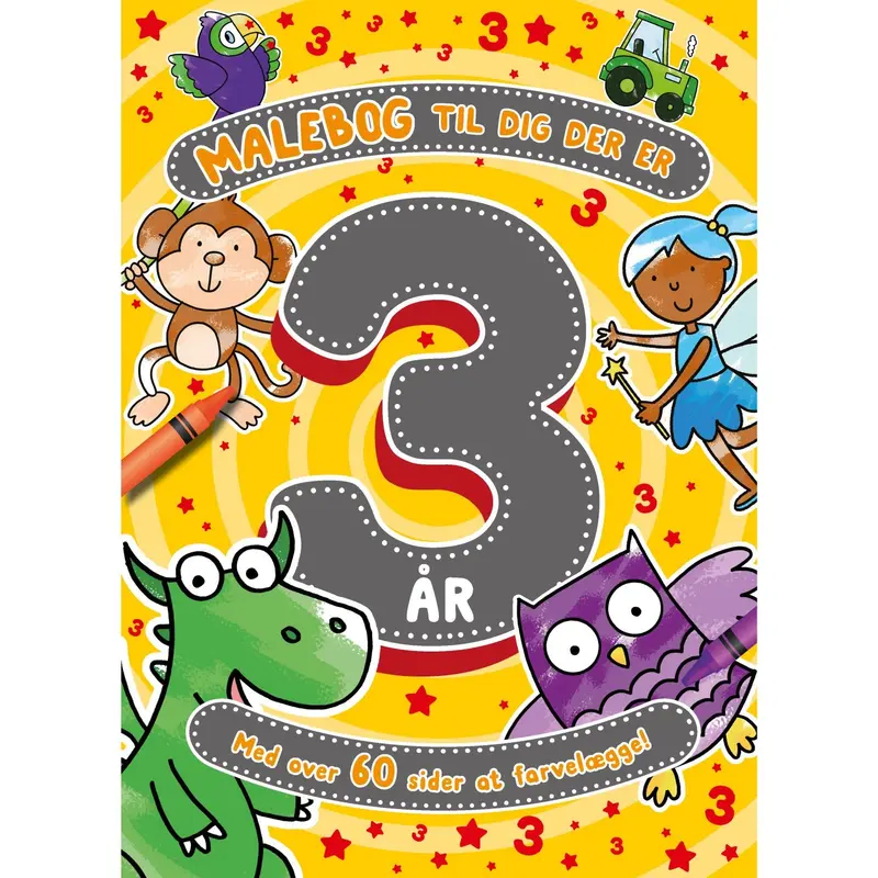 Forlaget Tukan Coloring Book Til Dig Der Er 3 År 1