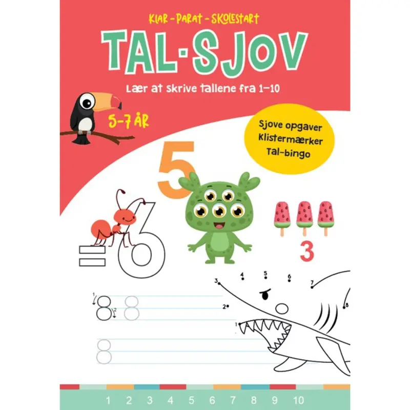 Forlaget Tukan Klar-Parat-Skolestart: Tal-Sjov 1
