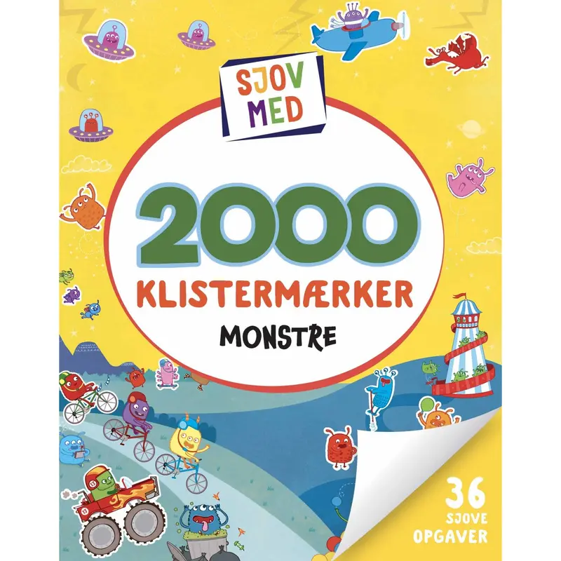 Forlaget Tukan Sjov Med 2000 Klistermærker: Monstre 1