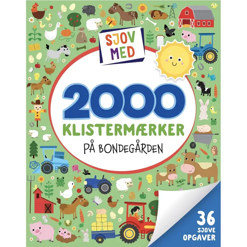 Forlaget Tukan Sjov Med 2000 Klistermærker: På Bondegården 1