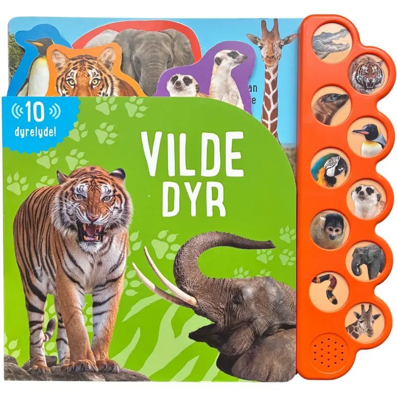 Forlaget Tukan Stor Papbog M/10 Lyde: Vilde Dyr 1