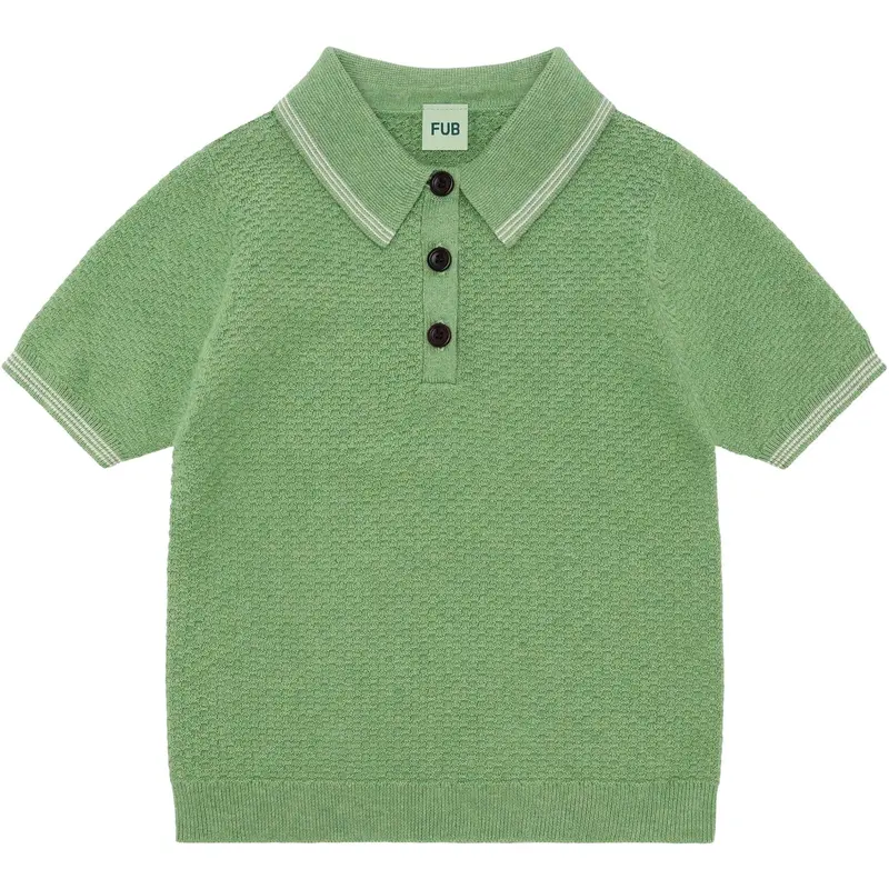Fub Apple Melange Pique Polo 1