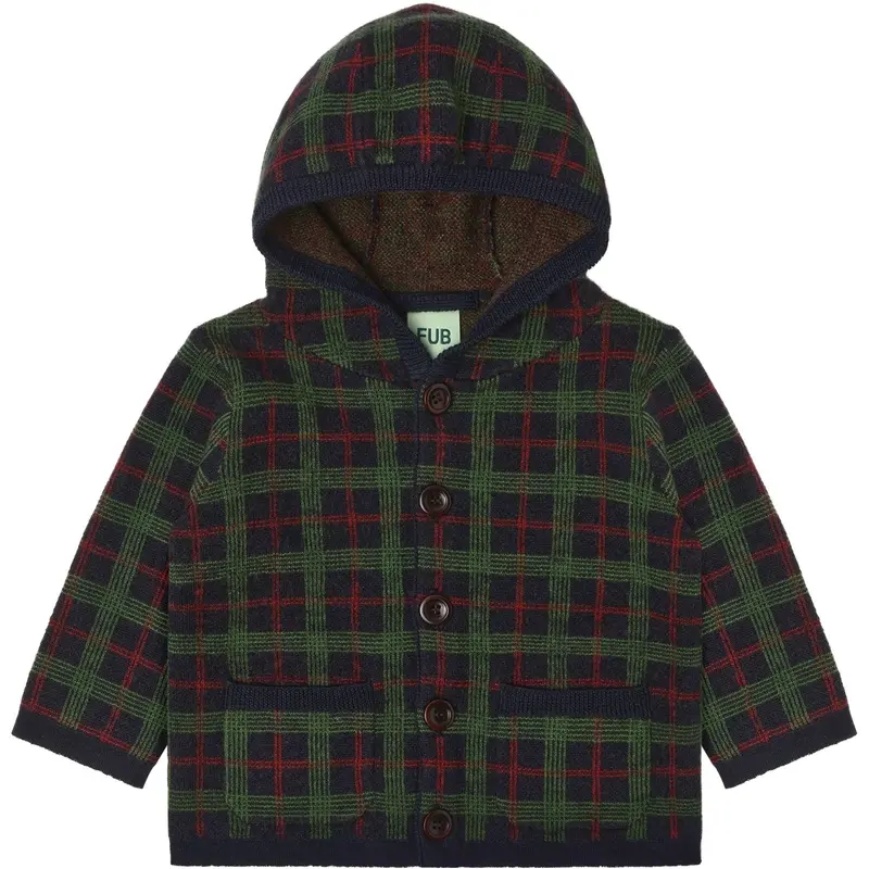 Fub Dark Navy Baby Felted Jacket 1