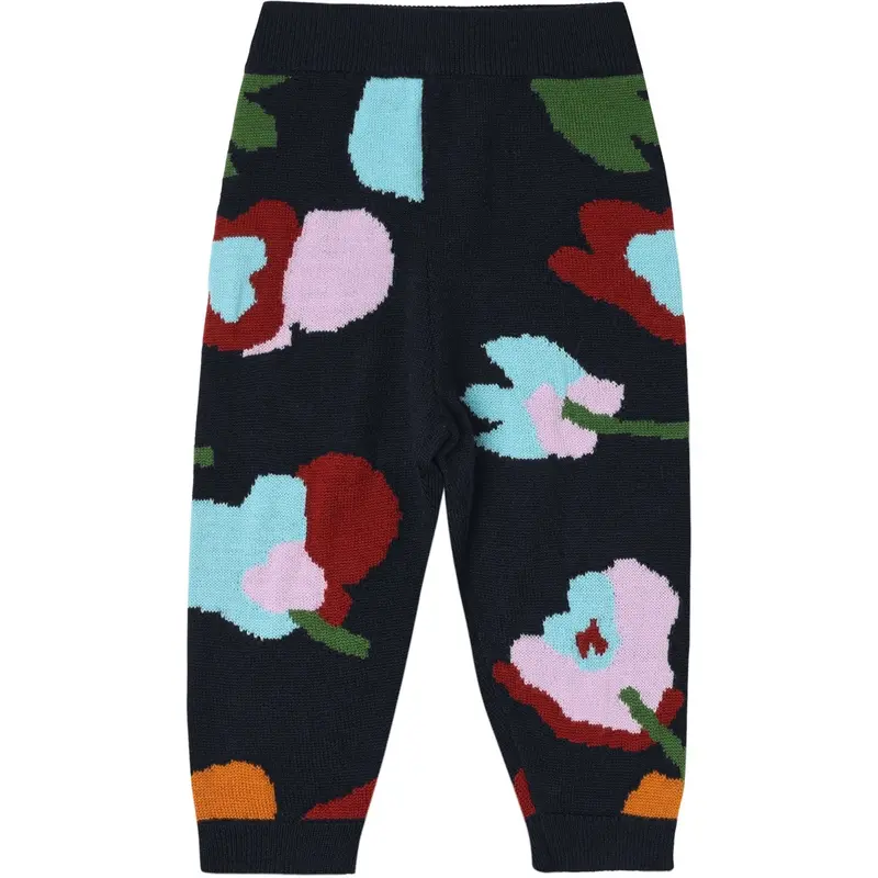 Fub Dark Navy Baby Jaquard Pants 1