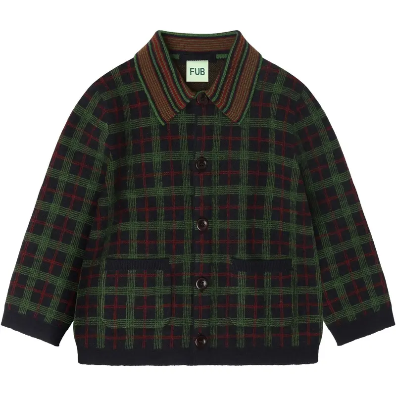 Fub Dark Navy Felted Jacket 1