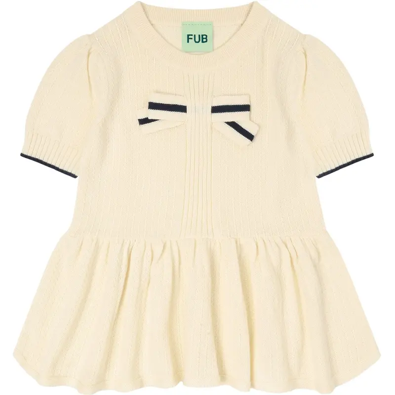 Fub Ecru Bow Top 1