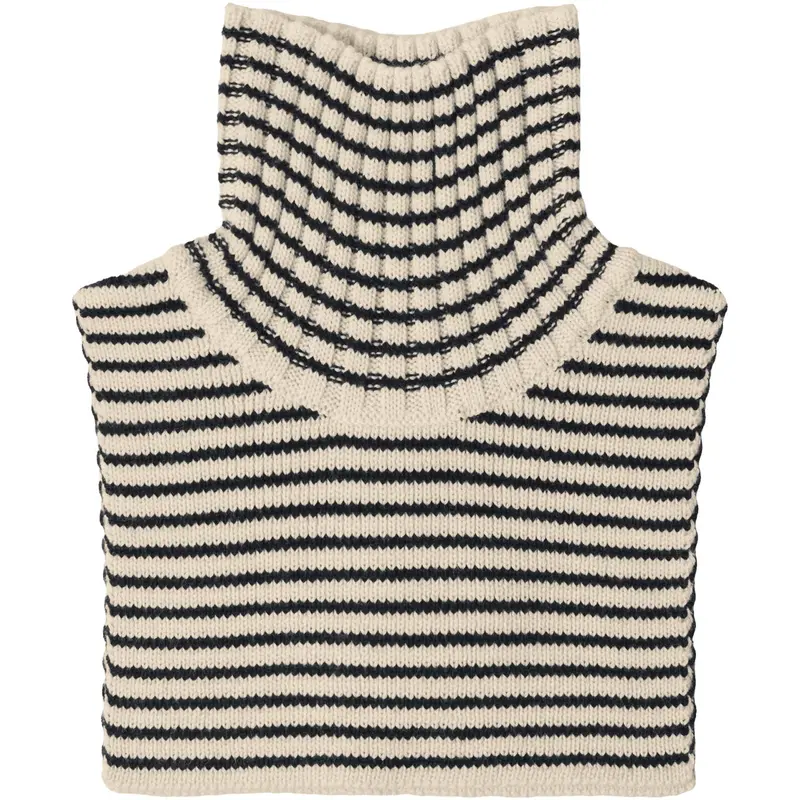 Fub Ecru/Dark Navy Neckwarmer 1