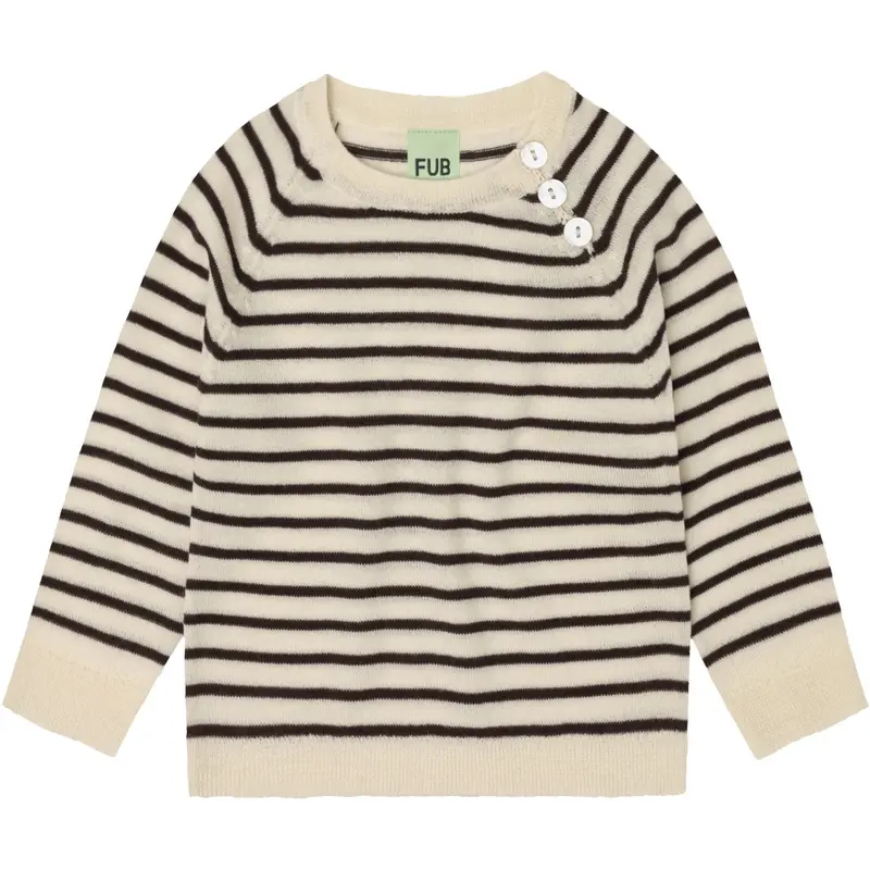 Fub Ecru/Mocca Baby Blouse 1
