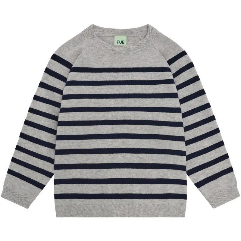 Fub Light Grey Melange/Dark Navy Crew 1