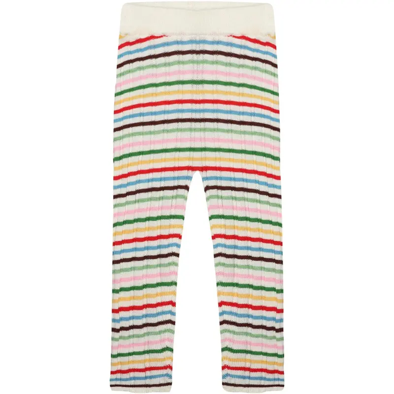 Fub Multi Stripe Baby Rib Leggings 1