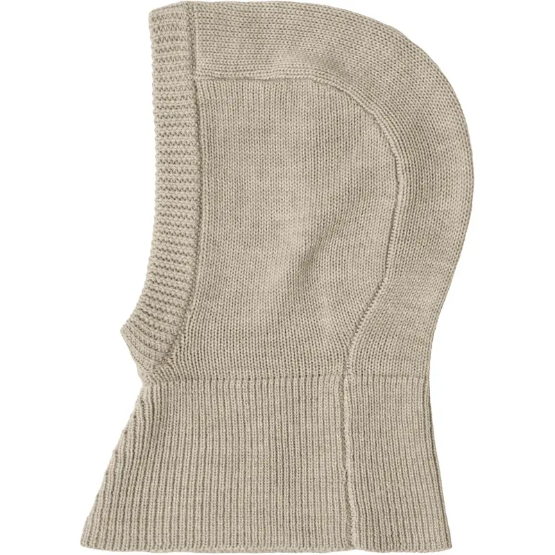 Fub Oat Melange Baby Balaclava 1