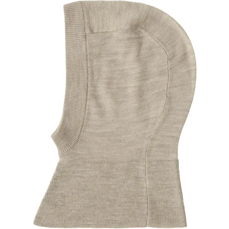 Fub Oat Melange Baby Extra Fine Balaclava 1