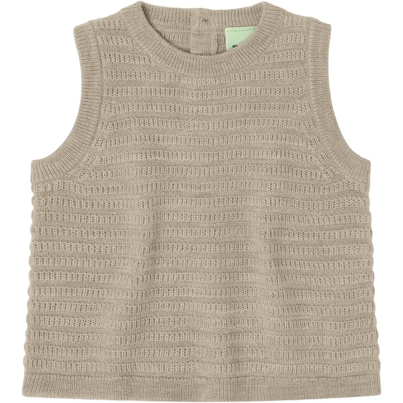 Fub Oat Melange Baby Vest 1