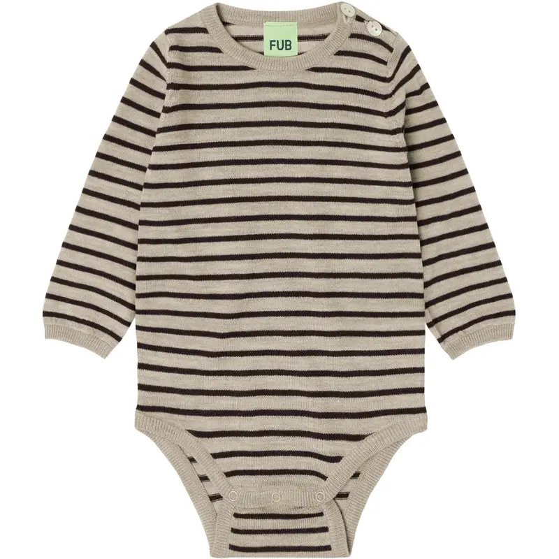 Fub Oat Melange/Mocca Baby Body 1