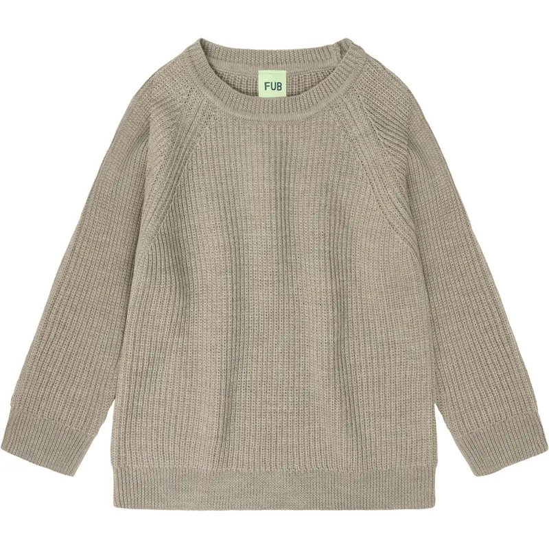Fub Oat Melange Raglan Sweater 1