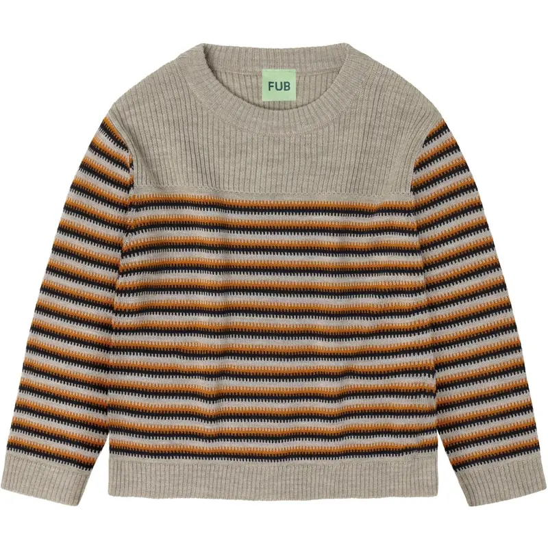 Fub Oat Melange Thin Sweater 1
