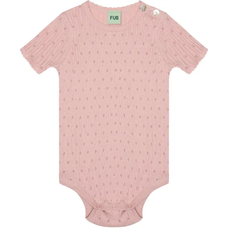 Fub Pale Rose Baby Pointelle Body 1