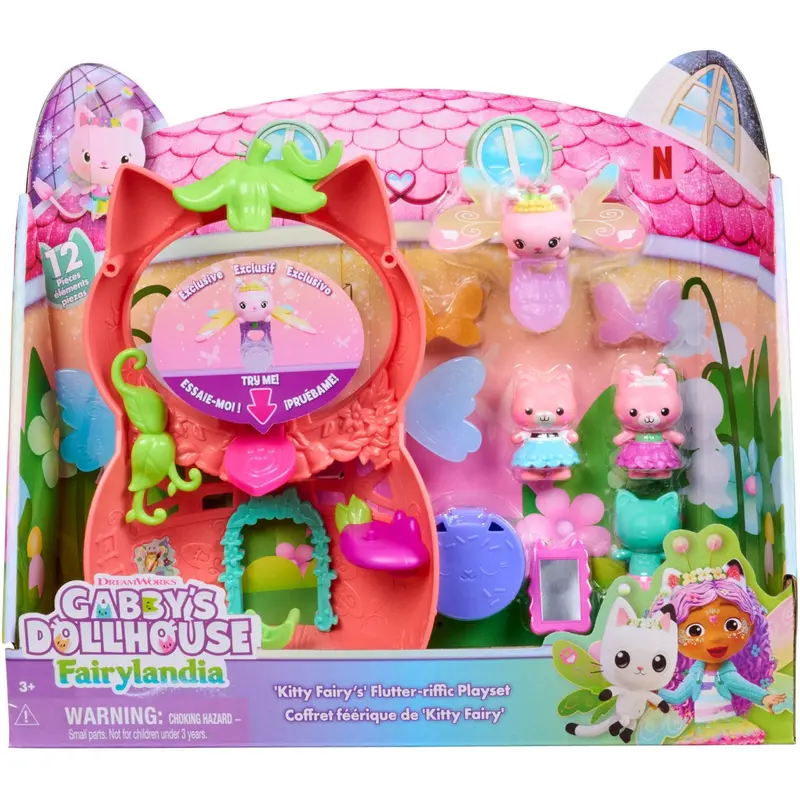 Gabby's Dollhouse Flutter-Riffic Fairy Playset 1